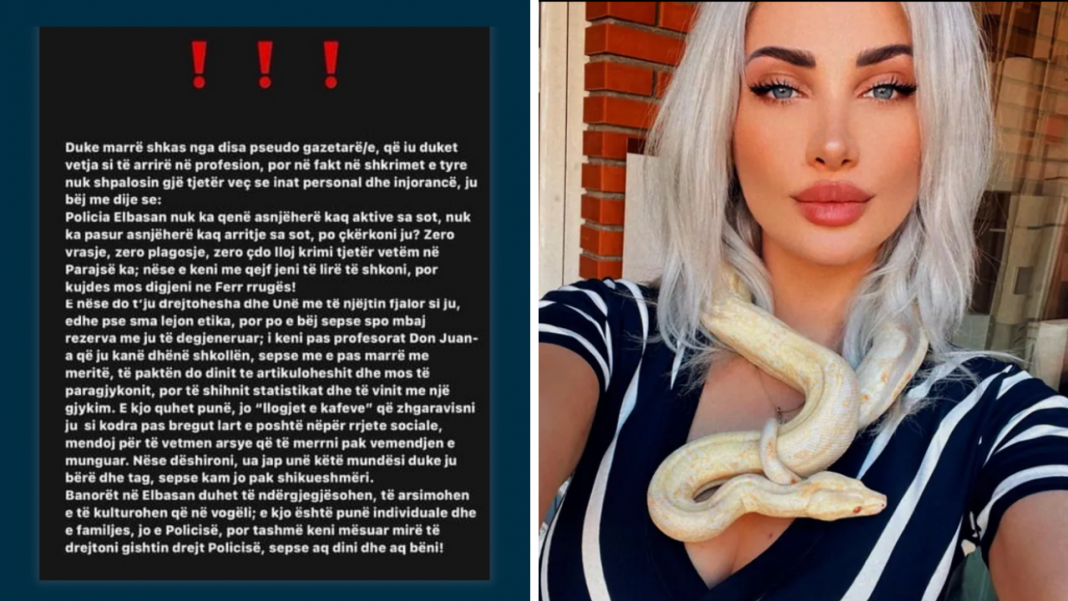 Policja shqiptare ia sheh “sherrin” postimit në Instagram, pezullohet nga puna