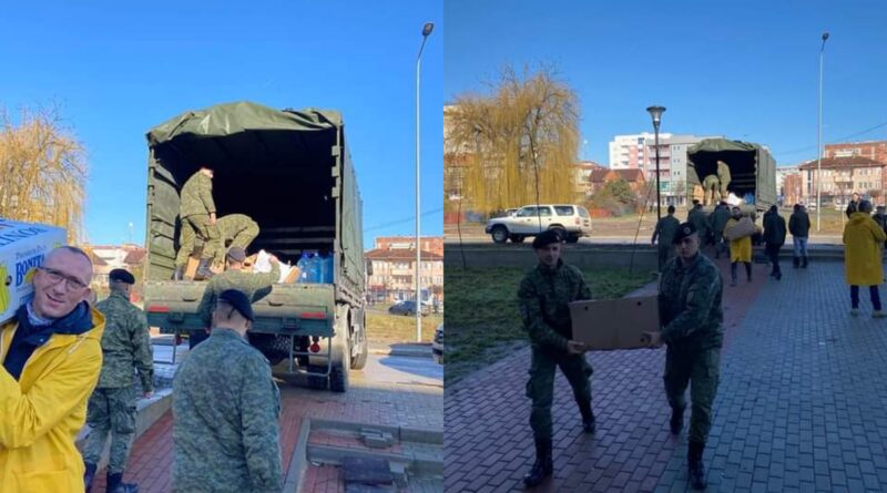 Ushtria e Kosovës në mbështetetje të qytetarëve të Mitrovicës e Skënderajt