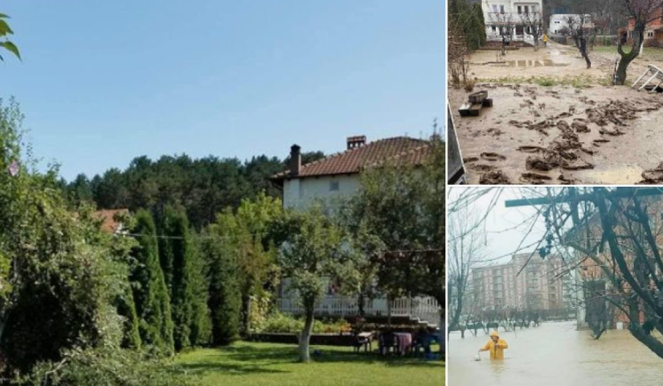Anëtari i LDK-së publikon foto para, gjatë dhe pas vërshimeve të shtëpisë së tij në Drenicë