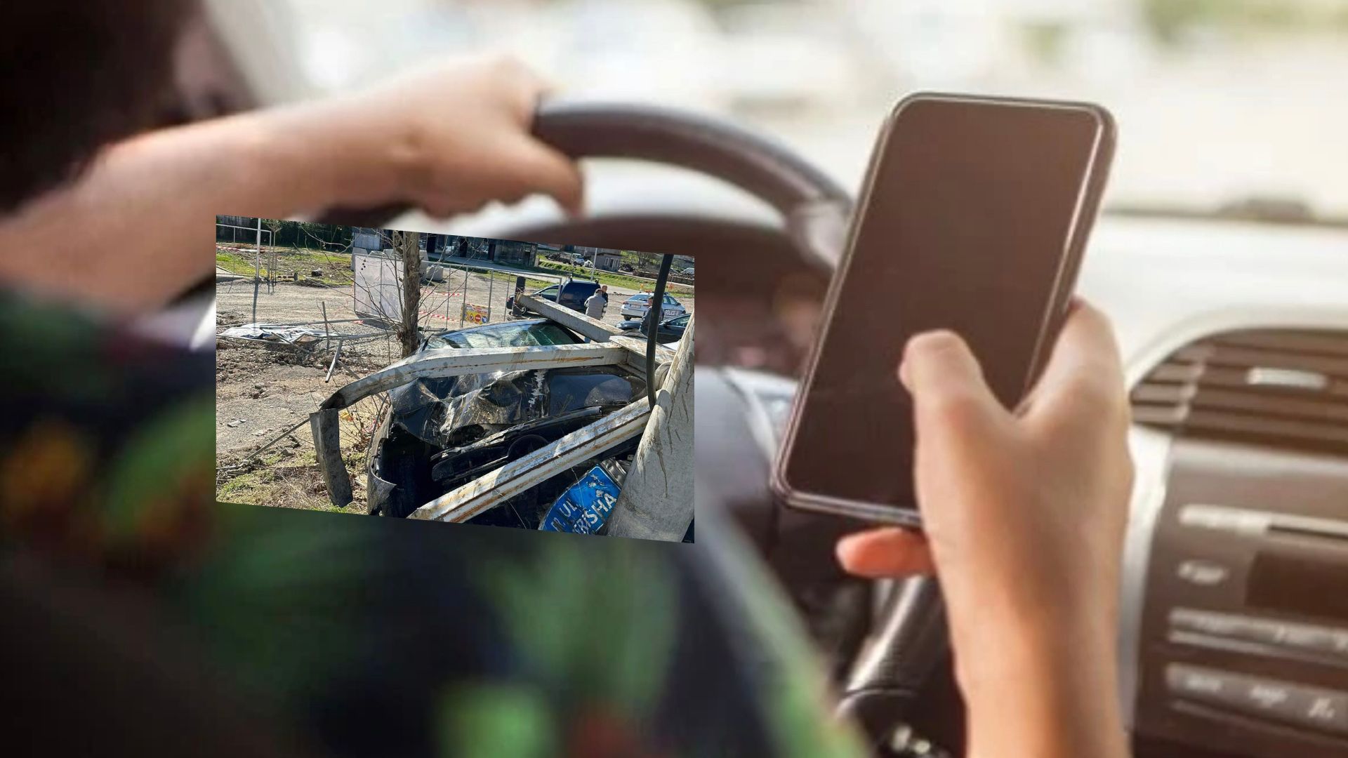I shpëtoi aksidentit të rëndë, kosovari – qytetarëve: Mos e përdorni telefonin gjatë ngasjes