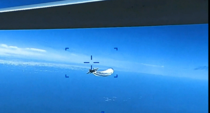 Përplasja e avionit rus me dronin amerikan në Detin e Zi, SHBA publikon pamjet