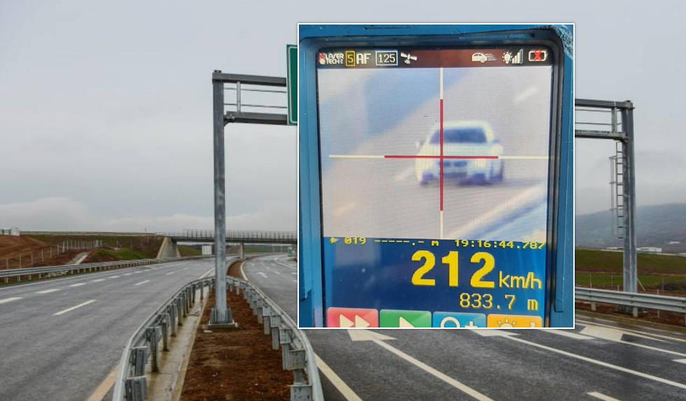 Shoferi kosovar ‘fluturon’ rrugëve të autostradës, nget veturën me 212 km/h