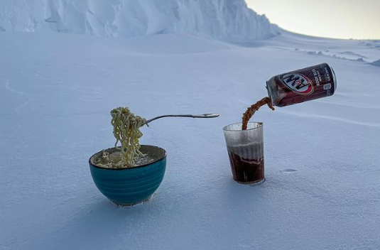 Dreka në viset e ftohta të Antarktidës “në -64 gradë Celsius” – që duket si një iluzion optik