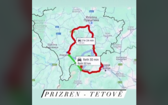 Ministri Aliu tregon tregon se me rrugën e re për të arritur nga Prizreni në Tetovë duhen vetëm 30 minuta