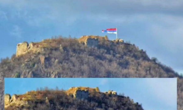 Largohet flamuri serb nga Kalaja e Zveçanit