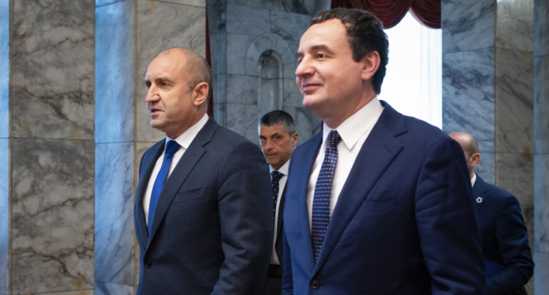 Kryeministri Kurti takon presidentin bullgar, flasin për integrimin e Kosovës në strukturat evropiane